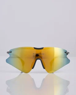 Hot District Vision Kohei Aero Blade Titanium Sunglass Graphite D+ Amber Mirror