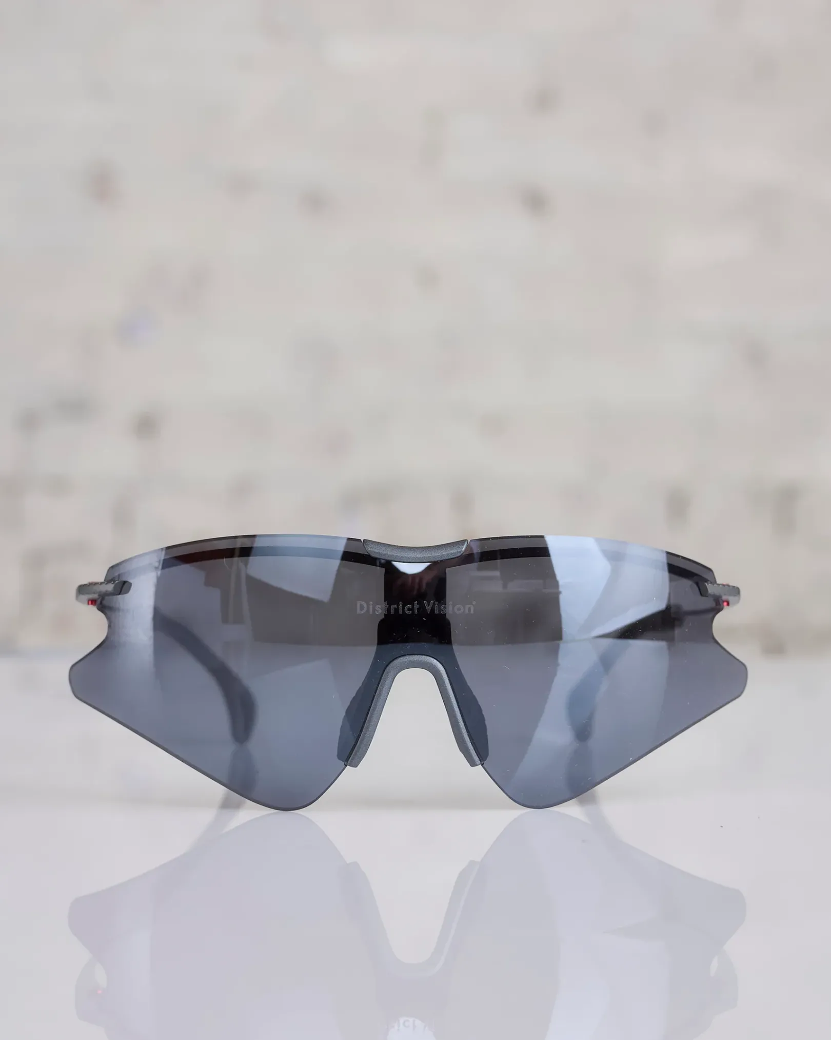 Discount District Vision Kohei Aero Blade Titanium Sunglass Graphite D+ Onyx Mirror