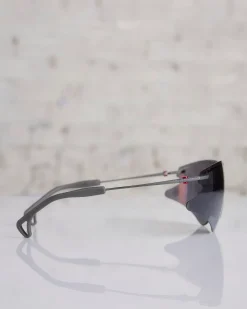 Discount District Vision Kohei Aero Blade Titanium Sunglass Graphite D+ Onyx Mirror