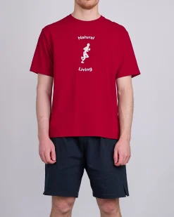 Outlet District Vision Living Cotton T-Shirt Red
