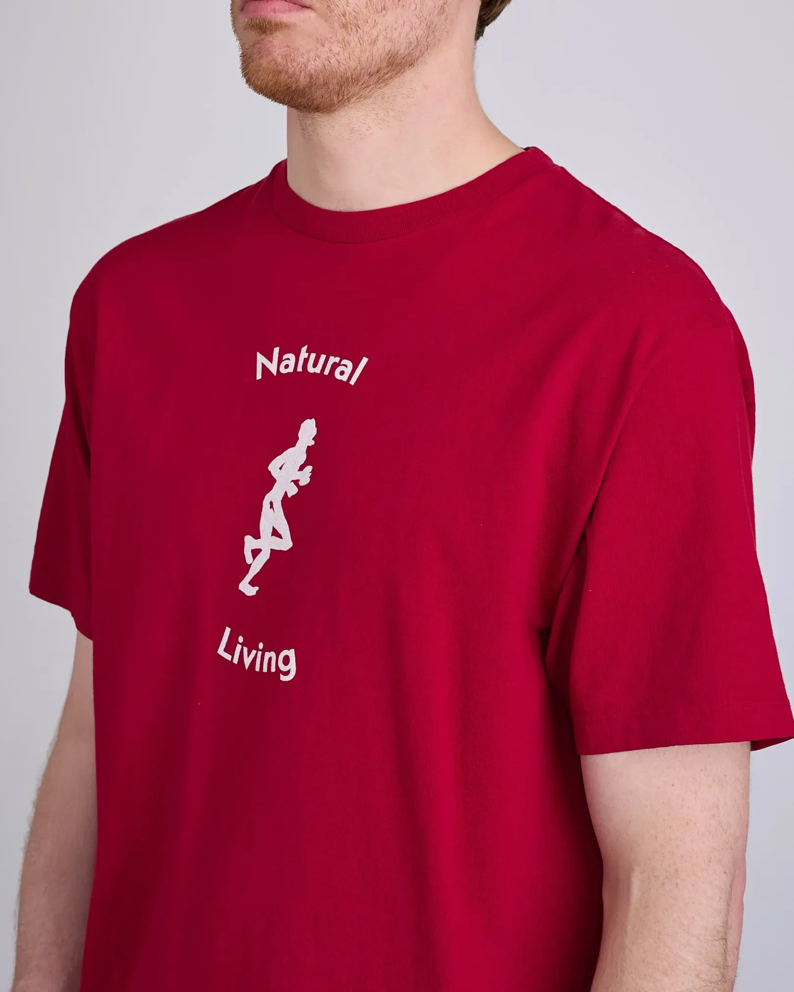 Outlet District Vision Living Cotton T-Shirt Red