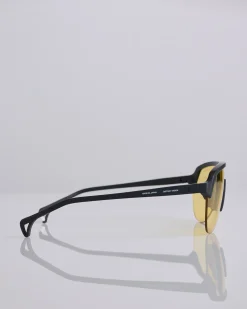 New District Vision Nagata Speed Blade Sunglass Black Yellow