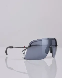 Hot District Vision Yusuke Alpine Blade Titanium Sunglass Graphite D+ Onyx Mirror
