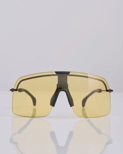 Clearance District Vision Yusuke Alpine Blade Ti Sunglass Black D+ Sports Yellow