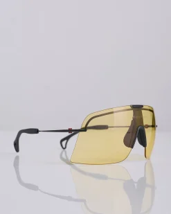 Clearance District Vision Yusuke Alpine Blade Ti Sunglass Black D+ Sports Yellow