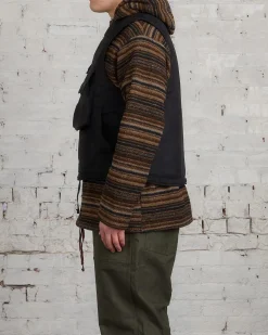 New Engineered Garments Cover Vest Poly Fake Suede Black