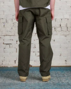 Sale Engineered Garments FA Pant Cotton Brush HB Olive
