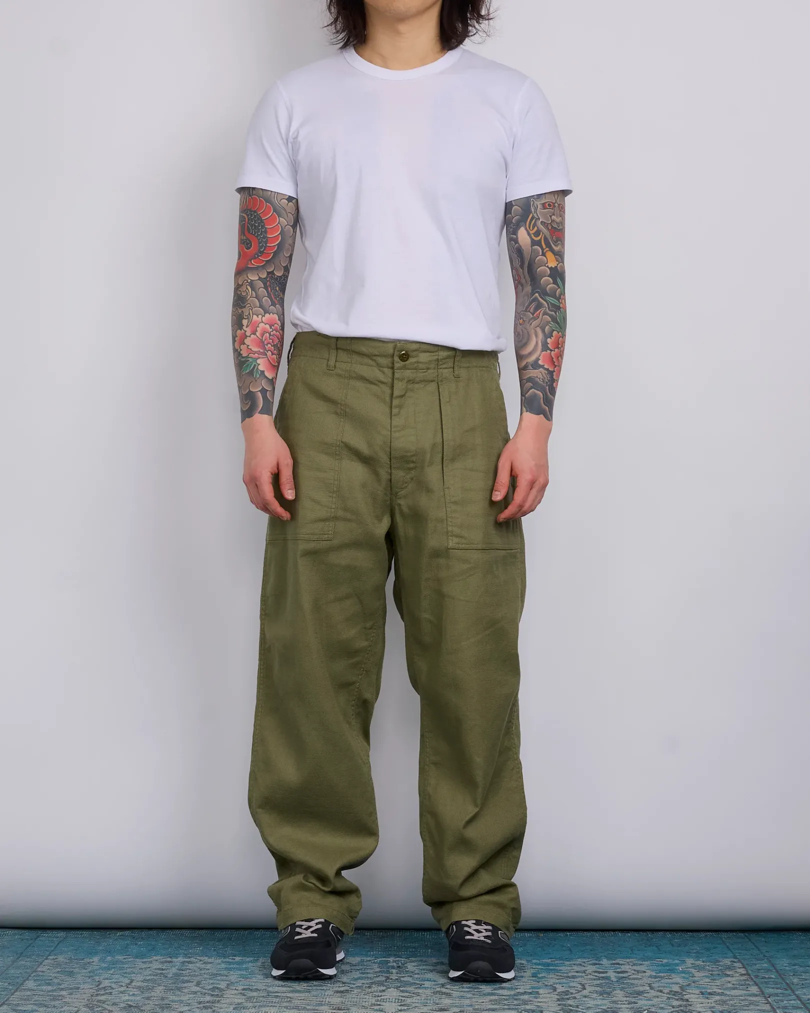 Discount Engineered Garments Fatigue Pant CL Java Cloth Olive
