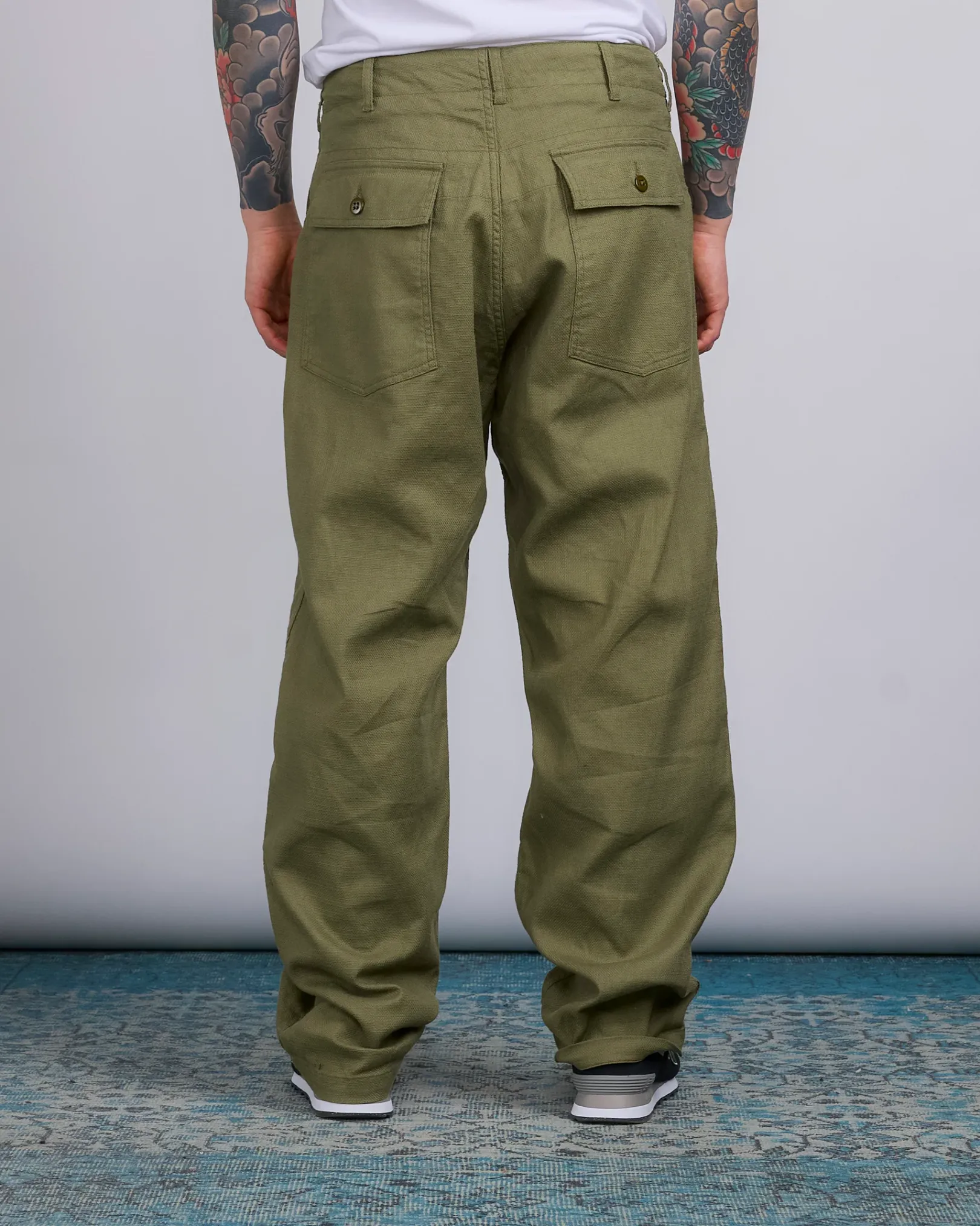 Discount Engineered Garments Fatigue Pant CL Java Cloth Olive
