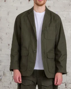 Sale Engineered Garments Loiter Jacket Cotton Brush HB Olive
