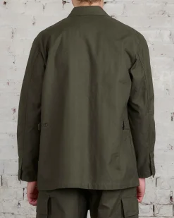 Sale Engineered Garments Loiter Jacket Cotton Brush HB Olive
