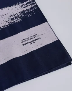 Clearance Engineered Garments Printed Bandana Stripe Navy