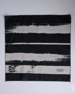 New Engineered Garments Printed Bandana Stripe Black