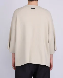 Discount Fear of God Boucle Knit Tee Dove Grey