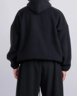 Outlet Fear of God Essentials Brushed Yarn Hoodie Black