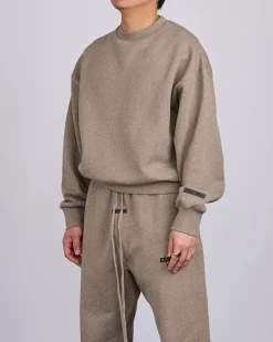 Best Fear of God Essentials Classic Crewneck Bevel Homestead Heather