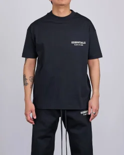 Hot Fear of God Essentials Classic T-Shirt Bevel Jet Black