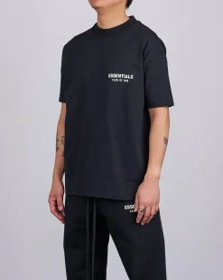 Hot Fear of God Essentials Classic T-Shirt Bevel Jet Black