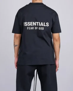 Hot Fear of God Essentials Classic T-Shirt Bevel Jet Black