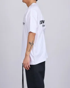 Clearance Fear of God Essentials Classic T-Shirt Bevel Bright White