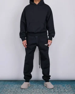 New Fear of God Essentials Classic Hoodie Bevel Jet Black