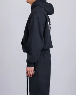 New Fear of God Essentials Classic Hoodie Bevel Jet Black