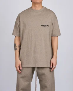 Sale Fear of God Essentials Classic T-Shirt Bevel Homestead Heather