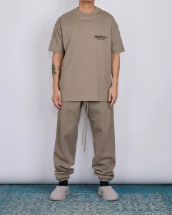 Sale Fear of God Essentials Classic T-Shirt Bevel Homestead Heather