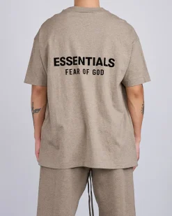 Sale Fear of God Essentials Classic T-Shirt Bevel Homestead Heather