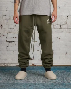 Fashion Fear of God Essentials Classic Arch Sweatpant Military