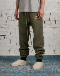 Fashion Fear of God Essentials Classic Arch Sweatpant Military