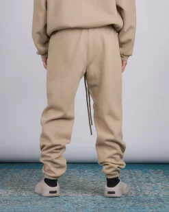 Discount Fear of God Essentials Fleece Logo Sweatpant Desert Sand