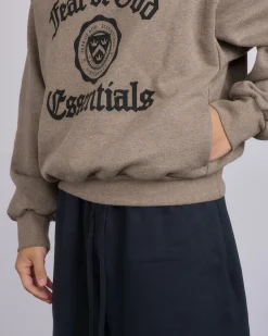 Outlet Fear of God Essentials Heavy Fleece Shrunk Hoodie Heather