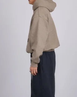 Outlet Fear of God Essentials Heavy Fleece Shrunk Hoodie Heather