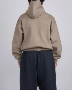 Outlet Fear of God Essentials Heavy Fleece Shrunk Hoodie Heather