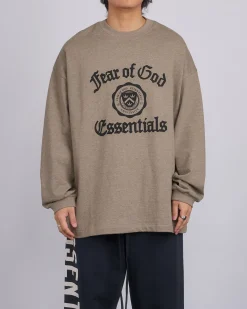 Online Fear of God Essentials Heavy Longsleeve T-Shirt Heather