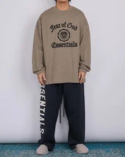 Online Fear of God Essentials Heavy Longsleeve T-Shirt Heather