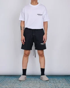 Discount Fear of God Essentials Soccer Short Bevel Jet Black
