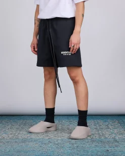 Discount Fear of God Essentials Soccer Short Bevel Jet Black