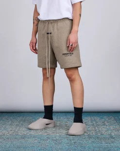 Clearance Fear of God Essentials Soccer Short Bevel Homestead Heather