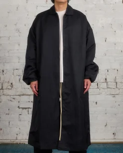 Discount Fear of God Essentials Textured Nylon Trench Coat Black