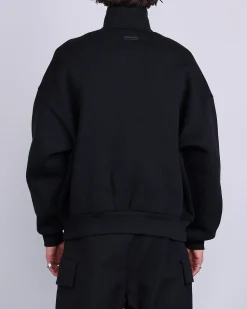Discount Fear of God Half-Zip Fleece Mockneck Pullover Black