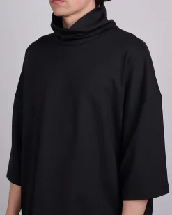 Fashion Fear of God High Neck Short Sleeve T-Shirt Black