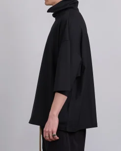 Fashion Fear of God High Neck Short Sleeve T-Shirt Black