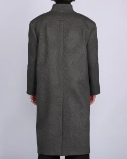 Clearance Fear of God Lapelless Coat Miltary Wool Dark Olive