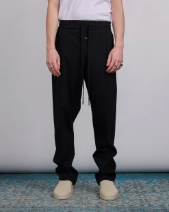 New Fear of God Oxford Drawstring Eternal Pant Black