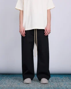 New Fear of God Wide Leg Wool Cotton Cargo Pant Black