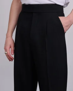 Outlet Fear of God Wool Gabardine Single Pleat Eternal Trouser Black