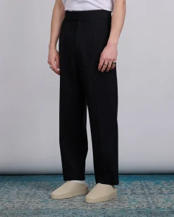 Outlet Fear of God Wool Gabardine Single Pleat Eternal Trouser Black