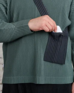 Sale HOMME PLISSÉ ISSEY MIYAKE Pleats September Pocket Bag Charcoal